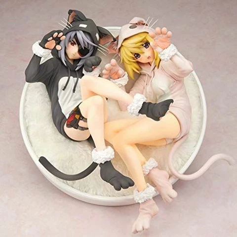 Alter Infinite Stratos: Laura & Charles Nekomimi Pajama PVC Figure Set Cover