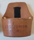 2 Vintage Craftsman Leather Flashlight Belt Holder Pouch Tool Box Man Workshop