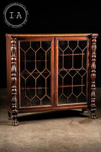 c. 1825-30s Mahogany Empire Bookshelf With Glass Doors - Picture 1 of 6