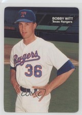 1989 Mother's Cookies Texas Rangers Stadium Giveaway Bobby Witt #14