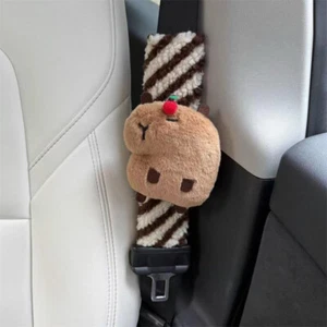 Cute Plush Capybara Car Seat Belt Decorative Anti-strangle Shoulder Covers Gifts - Picture 1 of 7