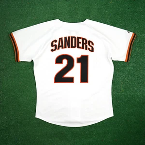 Deion Sanders 1995 San Francisco Giants Cooperstown Men's Home White Jersey - Picture 1 of 5
