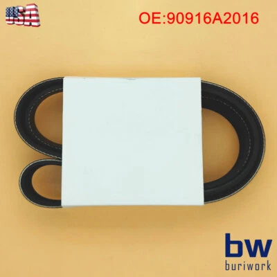 Serpentine Belt Fit for 09-19 Corolla 09-13 Matrix 1.8L Toyota 90916A2016 - Image 1 of 4