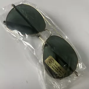 NOS Aviator Tear Drop Dark sunglasses Japan flight Glass Lens 70s/80s 100-s VTG - Picture 1 of 10