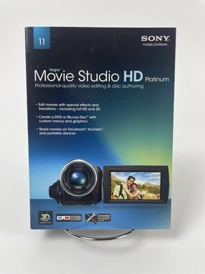 Sony Vegas Movie Studio HD Platinum Video Editing Audio Software In Box - Image 1 of 4