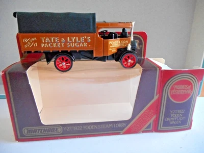 Matchbox Models of Yesteryear Y-27 1922 Foden Steam Lorry Tate & Lyle 1:72 + Box - Image 1 of 4