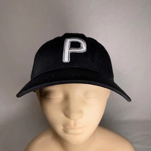 Puma Hat Men's Adjustable Black Tour Exclusive Flexfit 110 Style - Picture 1 of 13