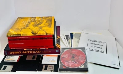 Autodesk AutoCAD Release 13 w/ Manuals CD, Disks Serial Personalization Numbers - Image 1 of 3
