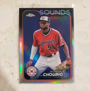 2024 Topps Pro Debut Jackson Chourio Nashville Sounds/Brewers Refractor RC #104 - Picture 1 of 2