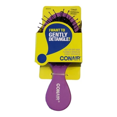 Conair Detangling Mid-Size Cushion Brush #95312 Pink and Black - Image 1 of 2