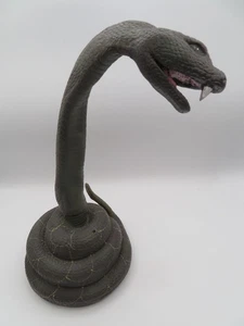 Vtg Halloween Black Striking Rattlesnake Animated Rubber Battery Operated - Picture 1 of 5