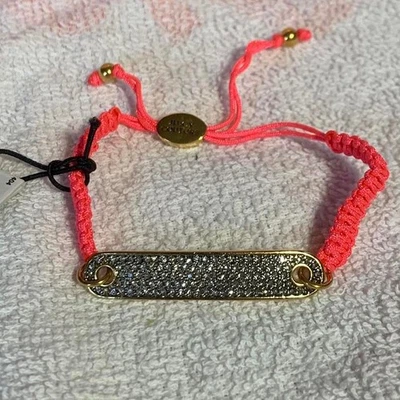 Juicy Couture B-Pave ID Hot Pink Friendship Small Bracelet  New With Tags - Image 1 of 4