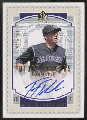 2009 SP Legendary Cuts Troy Tulowitzki Future Legends Auto /125 #FL-TT - Image 1 of 2