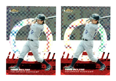 (2) Cards / Todd Helton HOF 2005 Topps Finest "X-fractor" #137 Serial#/250 NM+ - Image 1 of 2