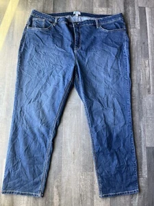 D & Co. Denim Damen 28W Stretch Bund Blau Jeans 34" Schrittlänge - Bild 1 von 8