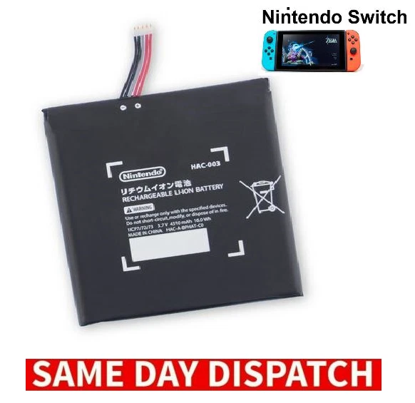 Genuine Hac-003 Battery for Nintendo Switch Console 4310mah Tools -sajfs