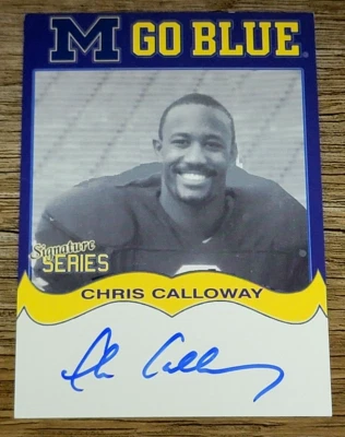 TK Legacy Michigan Wolverines MGB81 Chris Calloway Autograph - Image 1 of 2