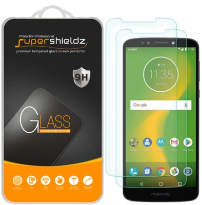 Protector de pantalla de vidrio templado 2X Supershieldz para Motorola Moto E5 Plus Foto 1 de 4