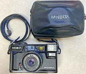 Minolta Hi-Matic AF2-M 38mm f/2.8 Point & Shoot 35 mm Film Camera w/ Case N.MINT - Picture 1 of 5
