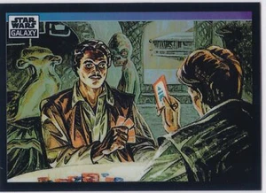 2022 Star Wars Cromo Galaxia Refractor #25 Juego de Cartas Lando Calrissian - Imagen 1 de 1