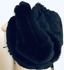 Beautiful Shawl Or Wrap Black Faux Fur 14”X 70”By ARDEN B