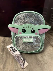 Star Wars Baby Yoda Sequin Mini Backpack Mandalorian Disney NEW WITH TAGS - Picture 1 of 2