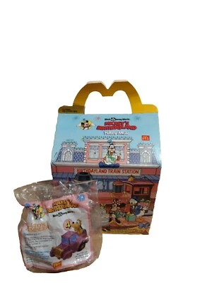 Lote de Caja y Juguetes Happy Meal Disney World McDonald's Disney Años 80 De Colección Nuevo Retro  Foto 1 de 4