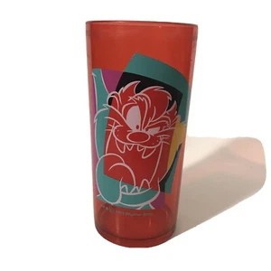 Vintage Looney Tunes Taz Tasmanian Devil Red Cup Pop Art Rare Warner Bros 1999 - Picture 1 of 8