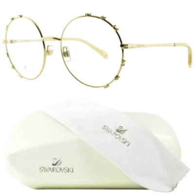 ¡¡NUEVO!! Marco óptico SWAROVSKI SK5380 030 dorado borde completo redondo para mujer Foto 1 de 4
