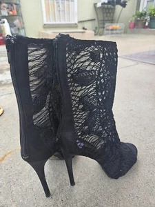 Damenstiefel Spitze Peep Toe Größe 8 - Bild 1 von 7