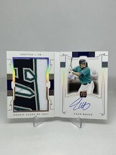 2021 National Treasures Evan White Rookie Signature Jumbo Material Autograph /10