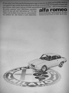 PUBLICITÉ 1966 ALFA ROMÉO BERLINE A VOTRE DISPOSITION - ADVERTISING - Picture 1 of 1