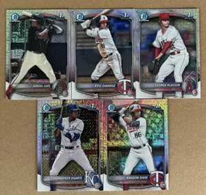 2025 Bowman 1st Chrome Mojo 5 Card Lot - Picture 1 of 11
