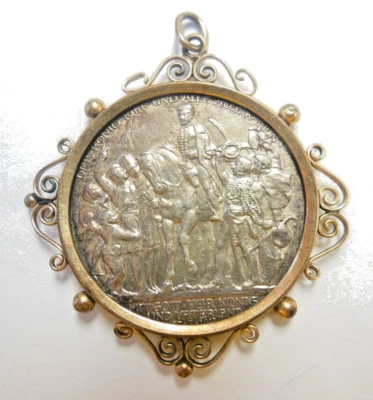 1913 Drei Mark Silver Coin Pendant, all original as found in an local estate. - Image 1 of 4