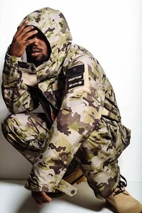 Burton X Alpha Industries X Undefeated Collab M65 Camo Snow Jacket Men's Dryride - Picture 1 of 7