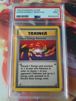 Pokemon TCG Base Set Unlimited Super Energy Removal #79 Rare 1999 PSA 9 Mint - Image 1 of 2