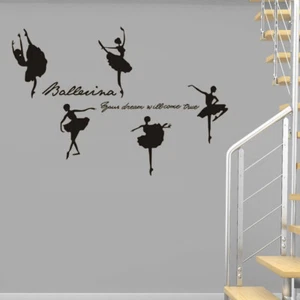Wall sticker adesivo parete Ballerina Balletto decorazione scuola danza 150x88cm - Picture 1 of 5