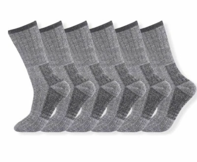 3/6/12 Pairs Mens Lambs Wool Socks Merino Winter Warm Hiking Work lot UK 6-11 - Image 1 of 4