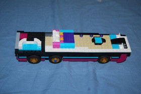  LEGO Pop Star Tour Bus Partial Build 41106 Friends Bottom Assembly 150+ Pieces