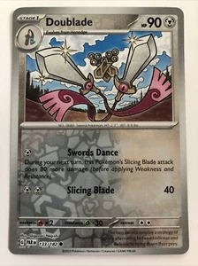 Pokémon TCG Paradox Rift Doublade Reverse Holofoil 133/182 NM - Picture 1 of 2