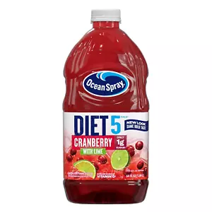 Ocean Spray® Diet Cranberry with Lime Juice Drink, 64 Fl Oz Bottle - Picture 1 of 12