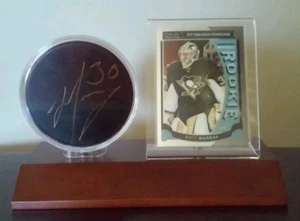 Tarjeta de disco y novato 2016 firmada automáticamente Matt Murray Stanley Cup Champion Penguins - Imagen 1 de 3