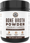 Bone Broth Protein Powder Chocolate 1 Lb, Grass Fed, Non