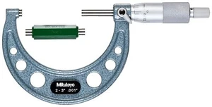 "2-3" MITUTOYO MICRÓMETRO EXTERIOR 103-179 .001 NUEVO TRINQUETE PARADA CARA DE CARBURO - Imagen 1 de 7