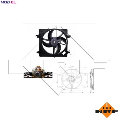 FAN ENGINE COOLING 47259 FOR JJD/JJB/J4D/J4K/JJF/JJG/JJH/JJL/J4M/J4N/J4P 1.3L - Image 1 of 4