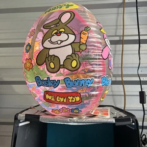 Bola de huevo de Pascua inflable Bosley & Blossom Bunny 17" de colección 1983 decoración - Imagen 1 de 4
