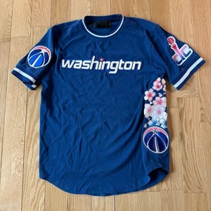 T-shirt Pro Standard Washington Wizards blu fiori di ciliegio ricamata toppa uomo S - Foto 1 di 7