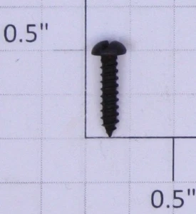 Lionel #4 x 1/2" schwarze Blechschrauben mit Rundkopf und Schlitz (24) - Bild 1 von 1