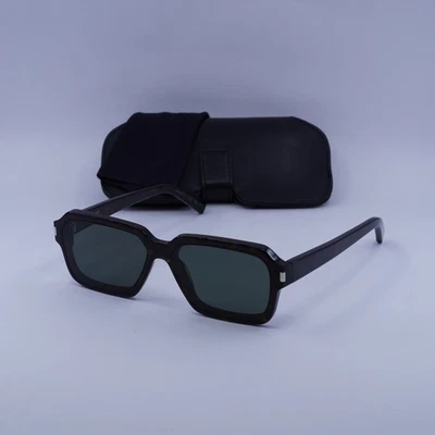 Gafas de sol Saint Laurent SL611 002 Dark Havana/Gris 59-14-145 nuevas auténticas Foto 1 de 4