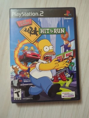 The Simpsons: Hit & Run W/Box+Manual+Reg Card - PS2 Complete CIB Tested - Image 1 of 4